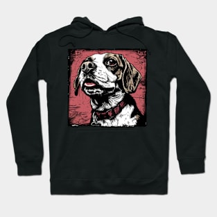 Retro Art Beagle Dog Lover Hoodie